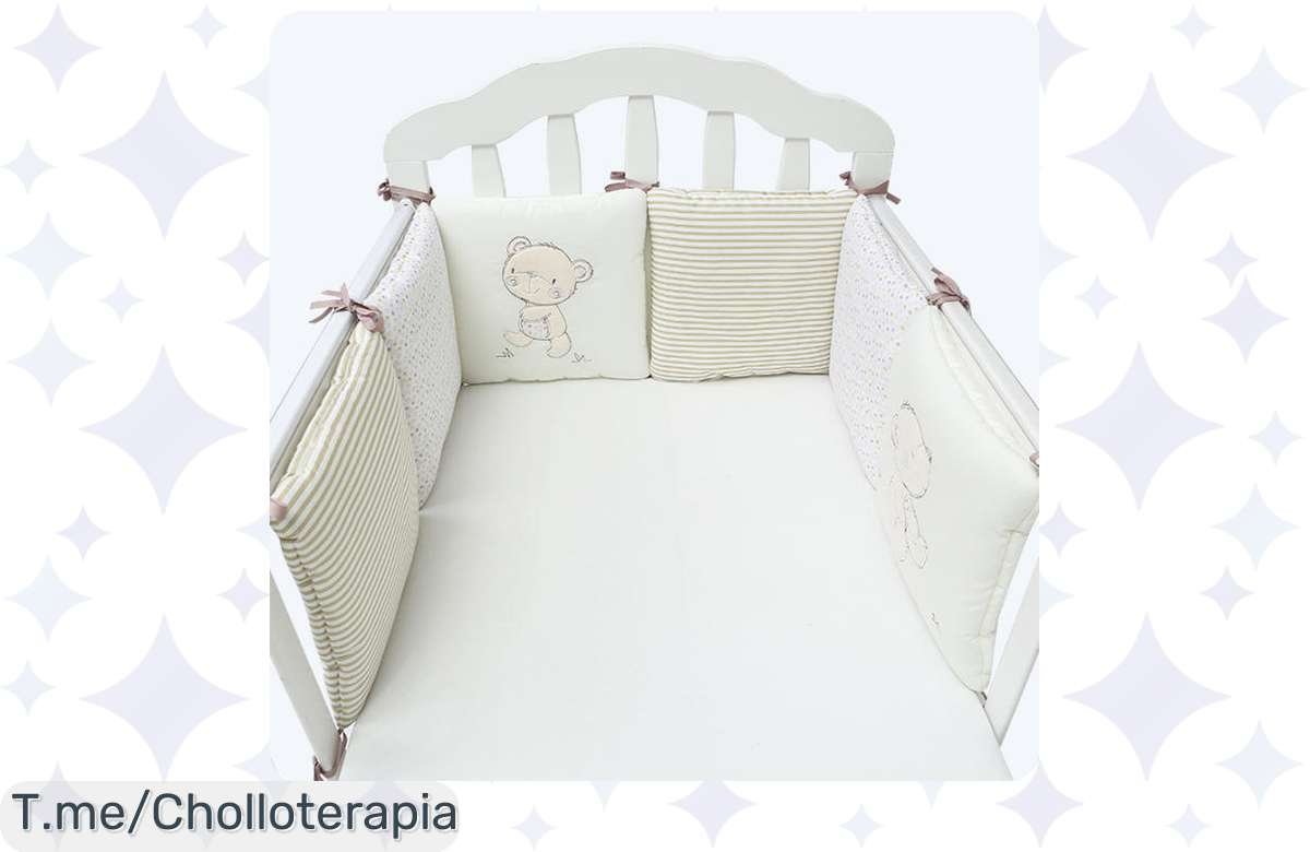 Protege a tu bebé con el super chollo de almohadillas anticolisión, suaves y divertidas; ¡no te pierdas este ofertón limitado para su seguridad!