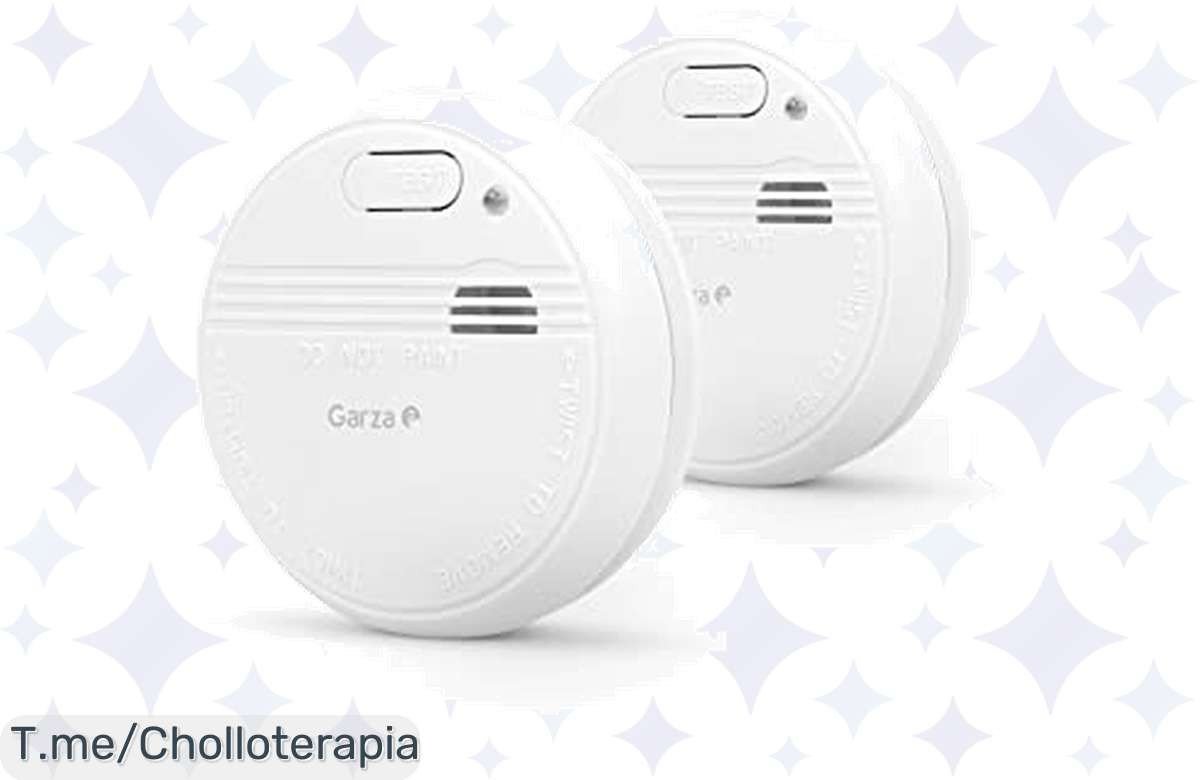 Protege a tu familia con 2 Detectores de Humo Garza al mejor precio loco, suena fuerte por tu seguridad y se instala fácil. ¡No te pierdas esta oferta única, compra ya!