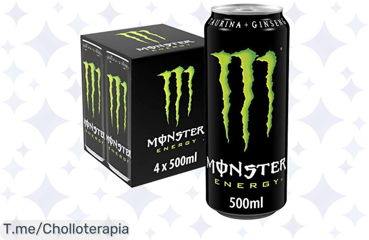 Recarga tu energía con 12 latas de Monster Energy: ¡un super chollo para tus entrenamientos! Aprovecha este ofertón y consíguelo ahora antes de que se agote.