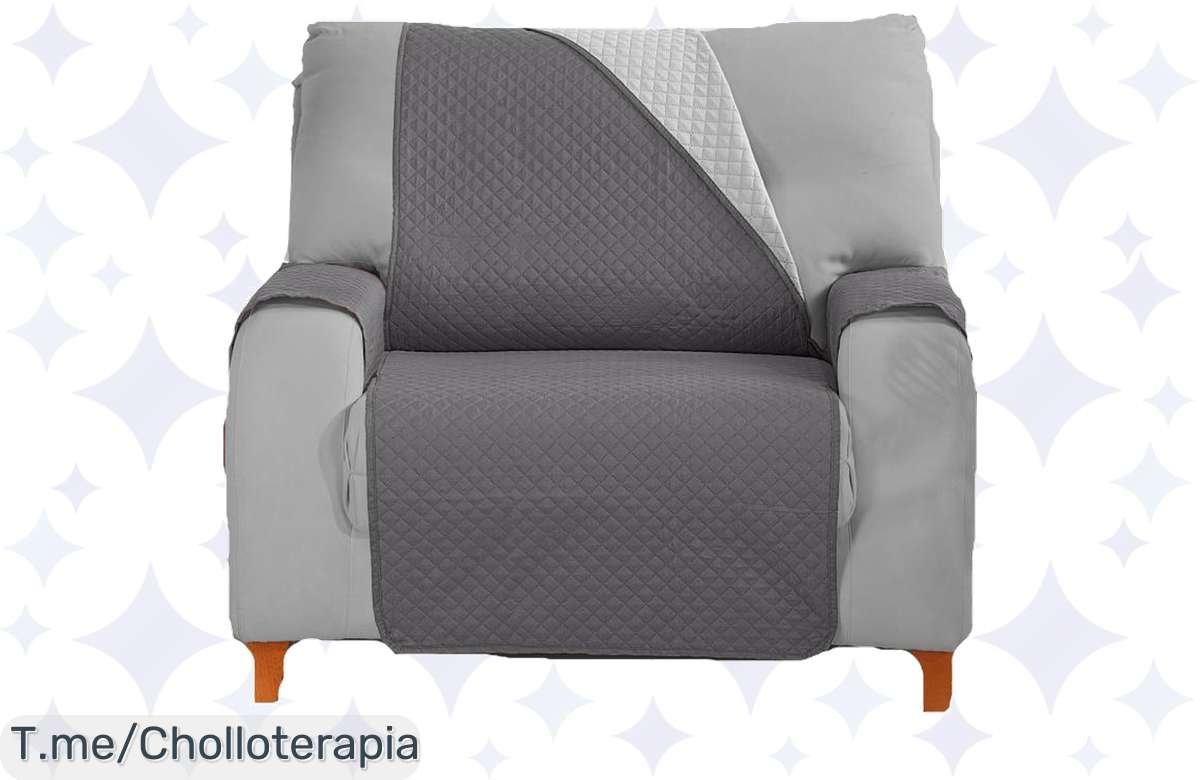 Renueva tu sofá con la funda protectora bicolor NOVOTEXTIL: oferta única, sujeción fácil y protege tu mueble con estilo. ¡Compra ya antes de que se agote!