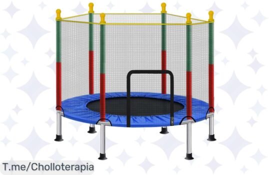 Salta de alegría con el trampolín ALLINLIFE, diversión segura y garantizada para los peques ¡No te pierdas este ofertón navideño antes de que se acabe!