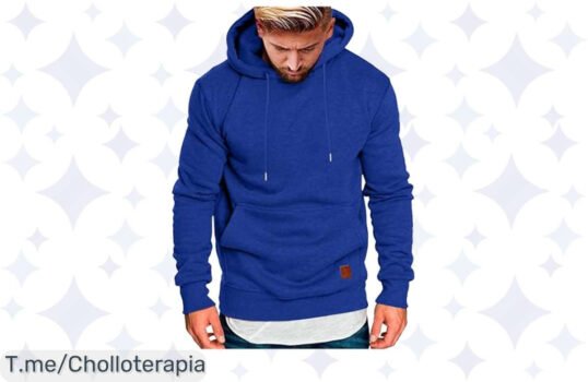 Sudadera con capucha alucinante a precio loco, perfecta para lucir en invierno Aprovecha este super chollo y compra ya antes de que se agote ¡No te quedes sin la tuya!