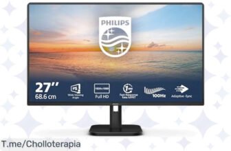 Super chollo: Monitor Full HD Philips de 27 con tiempo de respuesta de 1 ms y tecnología Flicker Free Vive la experiencia visual que mereces, ¡compra ya antes de que se agoten!