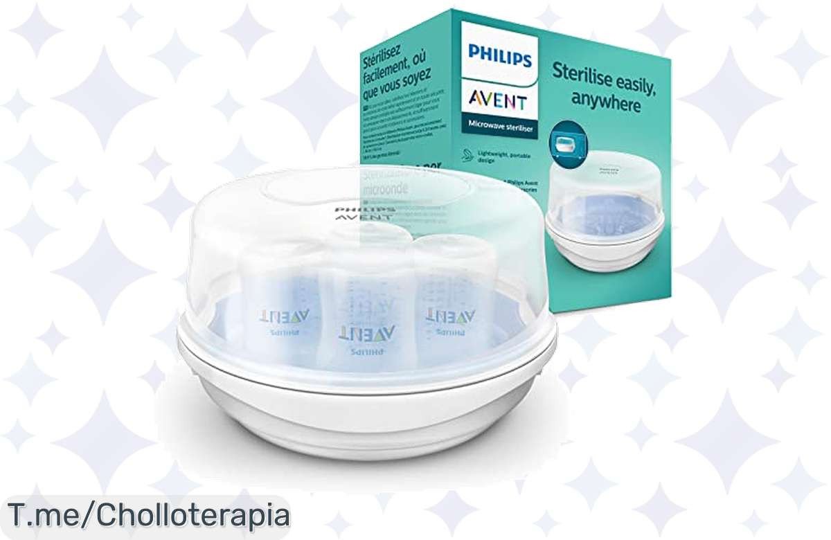 Transforma la comida de tu bebé con el esterilizador Philips Avent, un super chollo que mejora la higiene de sus biberones. ¡Compra ahora y aprovecha este ofertón limitado!