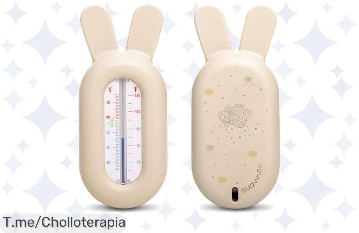 Transforma la hora del baño con el termómetro de bañera Suavinex, super chollo que mide la temperatura al instante y protege a tu bebé. ¡No te pierdas esta oferta única, compra ya!