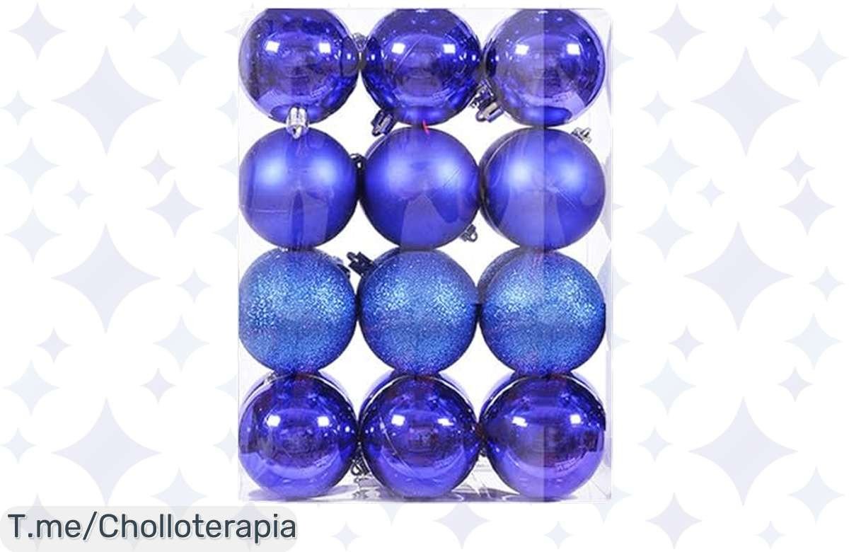 Transforma tu Navidad con 24 Bolas de Adorno a un Precio Loco, dale vida a tu árbol y deslumbra estas fiestas. ¡Compra ya antes que se acabe el super chollo!
