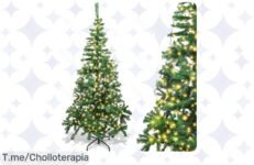 Transforma tu Navidad con el Aigostar: árbol de 180 cm y 300 luces LED en oferta brutal Llena tu hogar de magia, ¡compra ya este chollo antes que se agote!