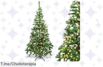 Transforma tu Navidad con el Aigostar: árbol de 180 cm y 300 luces LED en oferta brutal Llena tu hogar de magia, ¡compra ya este chollo antes que se agote!