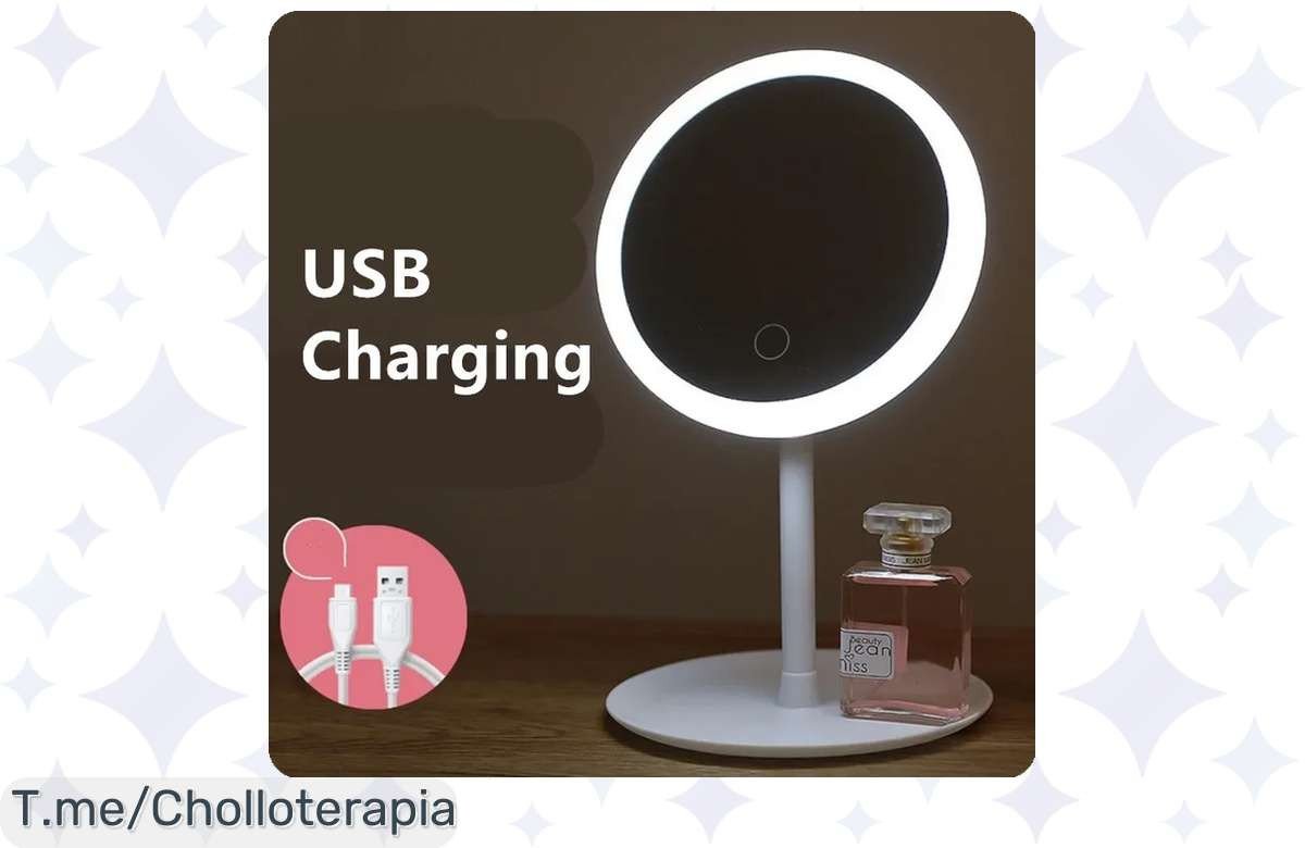 Transforma tu belleza con el espejo de maquillaje LED desmontable, 3 modos alucinantes y luz diurna. ¡No pierdas esta oferta única a precio loco solo por tiempo limitado!
