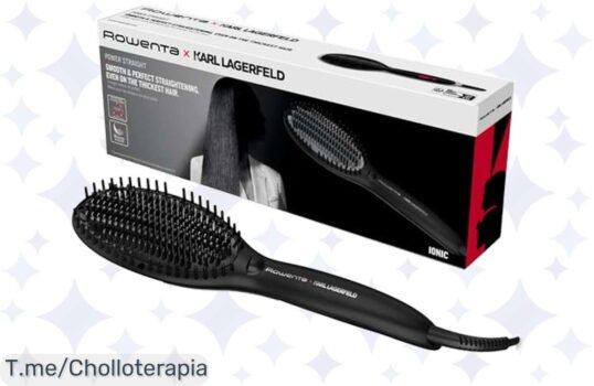 Transforma tu cabello con el cepillo alisador Rowenta x Karl Lagerfeld y di adiós al encrespamiento a un precio loco ¡aprovecha este ofertón antes de que se acabe!