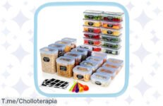 Transforma tu cocina con Ordeluxe: 28 botes herméticos a un precio loco, ahorra más y disfruta de comidas frescas ¡Compra ahora antes que se agoten!