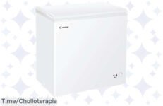 Transforma tu cocina con el Congelador Arcón Horizontal Candy CCHH 200E: espacio impresionante, control fácil y alarma de temperatura, ¡aprovecha este ofertón y compra ya!