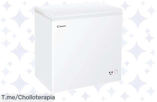 Transforma tu cocina con el Congelador Arcón Horizontal Candy CCHH 200E: espacio impresionante, control fácil y alarma de temperatura, ¡aprovecha este ofertón y compra ya!