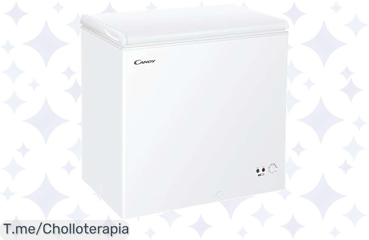 Transforma tu cocina con el Congelador Arcón Horizontal Candy CCHH 200E: espacio impresionante, control fácil y alarma de temperatura, ¡aprovecha este ofertón y compra ya!