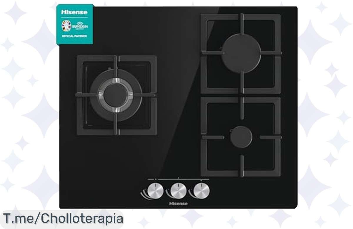 Transforma tu cocina con el Hisense GG633B, la placa de gas que brilla por su rapidez y durabilidad. Aprovecha este ofertón exclusivo antes de que se acabe. ¡Compra ahora!