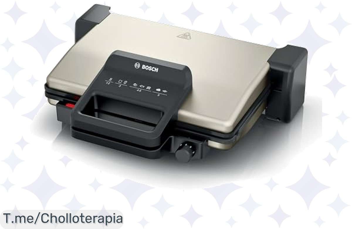 Transforma tu cocina con el grill Bosch TCG3302, asador, plancha y gratinador que se limpia solo. Aprovecha este ofertón limitado y llévatelo antes de que se agote.