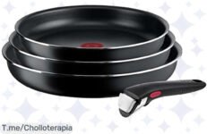 Transforma tu cocina con el juego de sartenes Tefal Ingenio Easy On, mango extraíble y revestimiento titanio ¡Super chollo limitado que no puedes dejar pasar!