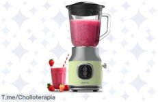 Transforma tu cocina con la Batidora RetroTwist Green: ¡Potente y silenciosa! Disfruta de recetas deliciosas al mejor precio loco Solo por tiempo limitado, ¡hazla tuya ya!