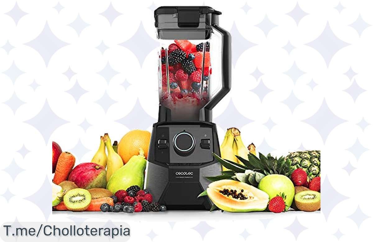 Transforma tu cocina con la Cecotec Batidora Power Black Titanium 2600MAX Pro, batidos cremosos en un segundo y diseño robusto. ¡Aprovecha este ofertón antes de que se agote!