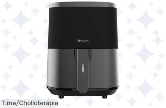 Transforma tu cocina con la Freidora Sin Aceite de Cecotec, un super chollo de 4L que te ofrece 9 menús saludables ¡No te la pierdas, compra ya antes de que se agote!