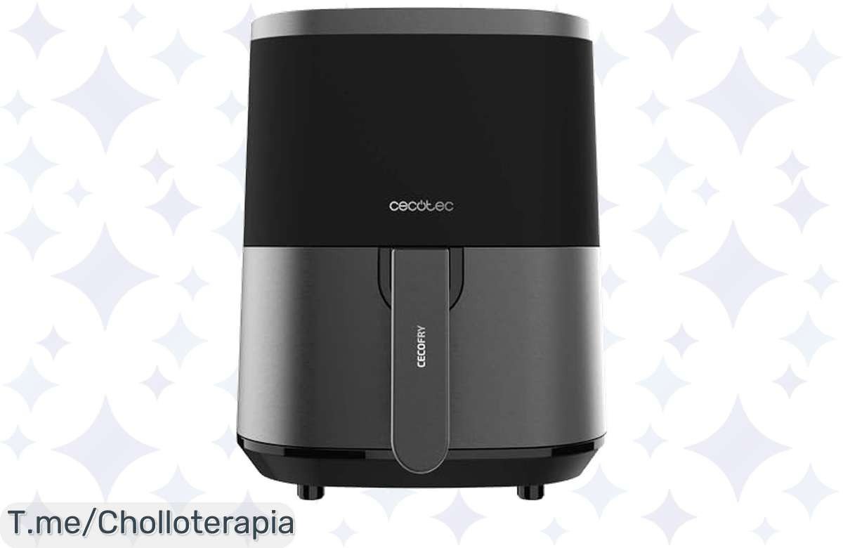 Transforma tu cocina con la Freidora Sin Aceite de Cecotec, un super chollo de 4L que te ofrece 9 menús saludables. ¡No te la pierdas, compra ya antes de que se agote!