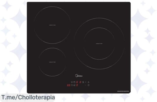 Transforma tu cocina con la MIDEA Placa de Inducción, cocina 3 platos al mismo tiempo con seguridad y limpieza fácil, ¡ofertón nunca visto, compra ahora antes que se agote!