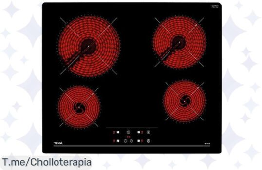 Transforma tu cocina con la Teka TB PRO 6415: Vitrocerámica de 4 Fuegos y Touch Control, disfruta de un super chollo que no puedes dejar escapar, ¡compra ya antes de que se acabe!
