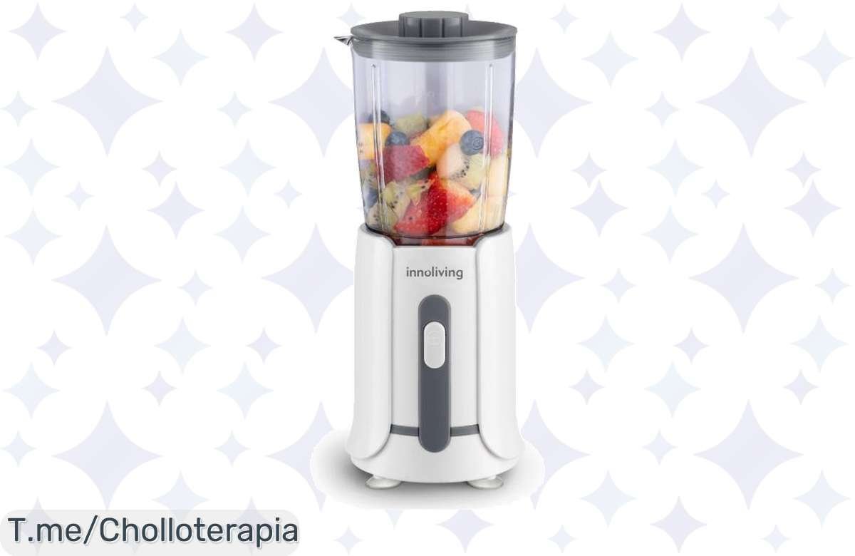 Transforma tu cocina con la batidora Innoliving, 4 cuchillas de acero inoxidable y 500ml de capacidad: ¡super chollo por tiempo limitado! Mejora tus recetas ahora mismo.