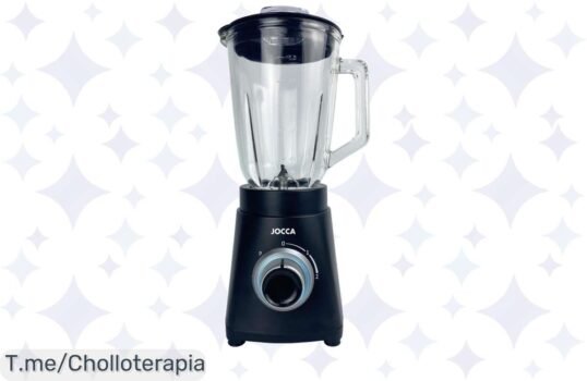 Transforma tu cocina con la batidora de vaso Jocca, 1000W y jarra de cristal a un precio loco ¡Smoothies perfectos te esperan! Oferta limitada, compra ya