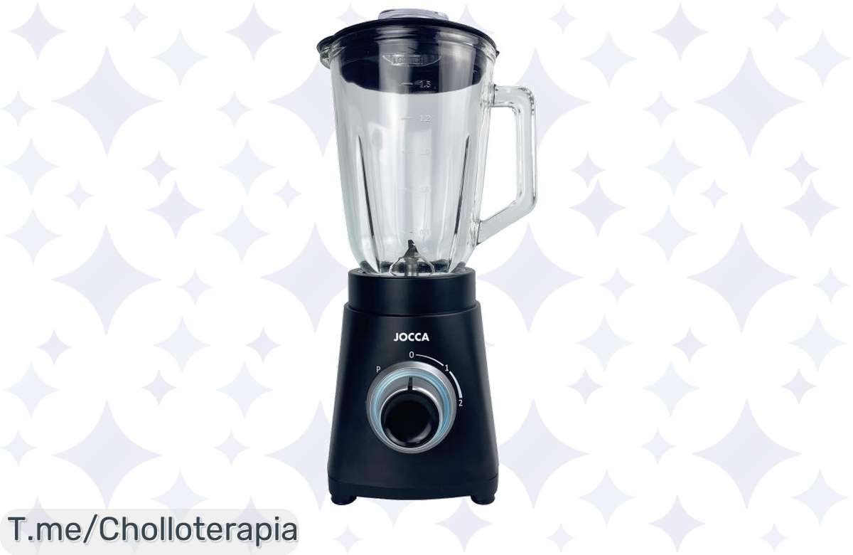 Transforma tu cocina con la batidora de vaso Jocca, 1000W y jarra de cristal a un precio loco. ¡Smoothies perfectos te esperan! Oferta limitada, compra ya.