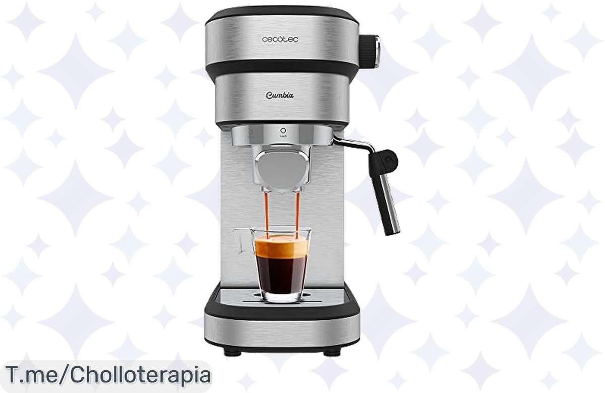 Transforma tu cocina en una cafetería con la Cecotec Cafetera Express, un super chollo de 1350 W y 20 Bares para el mejor café. ¡Compra ahora antes que se agote!