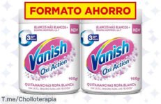 Transforma tu colada con Vanish Oxi Action: ¡Super chollo que elimina las manchas más difíciles desde el primer lavado! No dejes pasar esta oferta limitada y compra ya