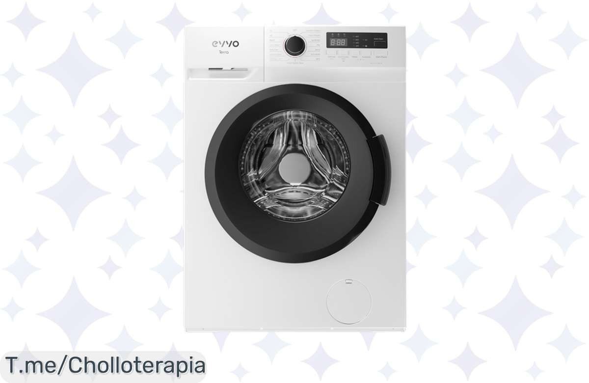 Transforma tu colada con la lavadora Evvo de 8 Kg, motor inverter y ahorro en cada lavado. ¡No te quedes sin este super chollo! Compra ahora antes de que se agote.