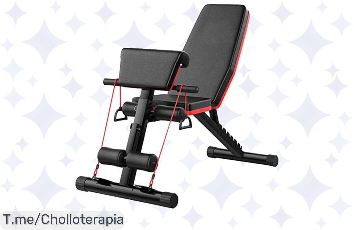 Transforma tu cuerpo con el banco de abdominales multifunción, soporta hasta 200kg y mejora tu rutina en casa. ¡Aprovecha este super chollo antes que se agoten!