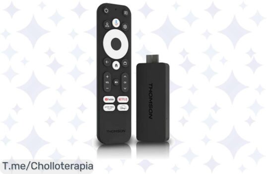 Transforma tu entretenimiento con el Thomson Streaming Stick 140: calidad 4K UHD, control por voz y rendimiento increíble a un precio loco ¡No dejes pasar este ofertón único!