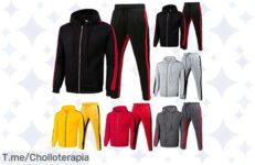 ¡Transforma tu estilo con el chándal Sunnyuk! Siente la comodidad en cada día y hazlo tuyo a un precio loco ¡Apresúrate, esta oferta jamás se repetirá!