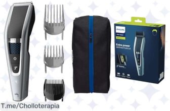 Transforma tu estilo con el cortador Philips Serie 5000, ¡28 ajustes de longitud y corte fácil en casa! Aprovecha este ofertón y corta como un pro ¡Compra antes que se agote!