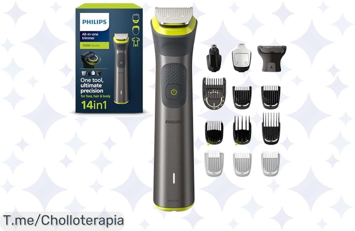 Transforma tu estilo con la Philips Recortadora de Barba 7000: ¡14 en 1 para un look espectacular! Aprovecha este ofertón limitado y luce increíble ahora mismo.