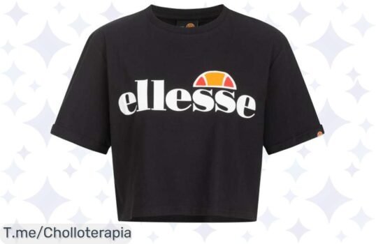 Transforma tu estilo con la camiseta crop Alberta de ellesse: un chollo espectacular que te hará sentir única ¡No esperes más, esta oferta jamás volverá!