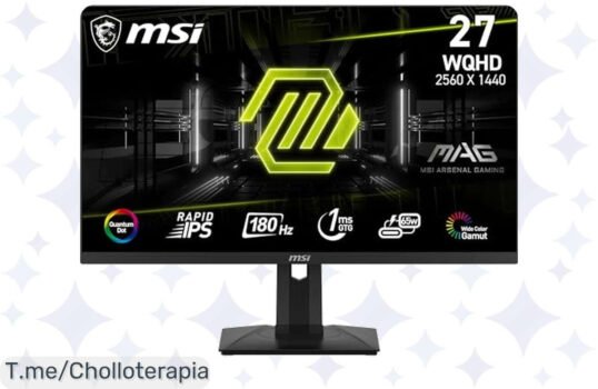 Transforma tu experiencia gamer con el MSI mag 274QRF QD E2 a un precio loco, disfruta de colores vibrantes y una tasa de refresco brutal ¡No te quedes sin él!