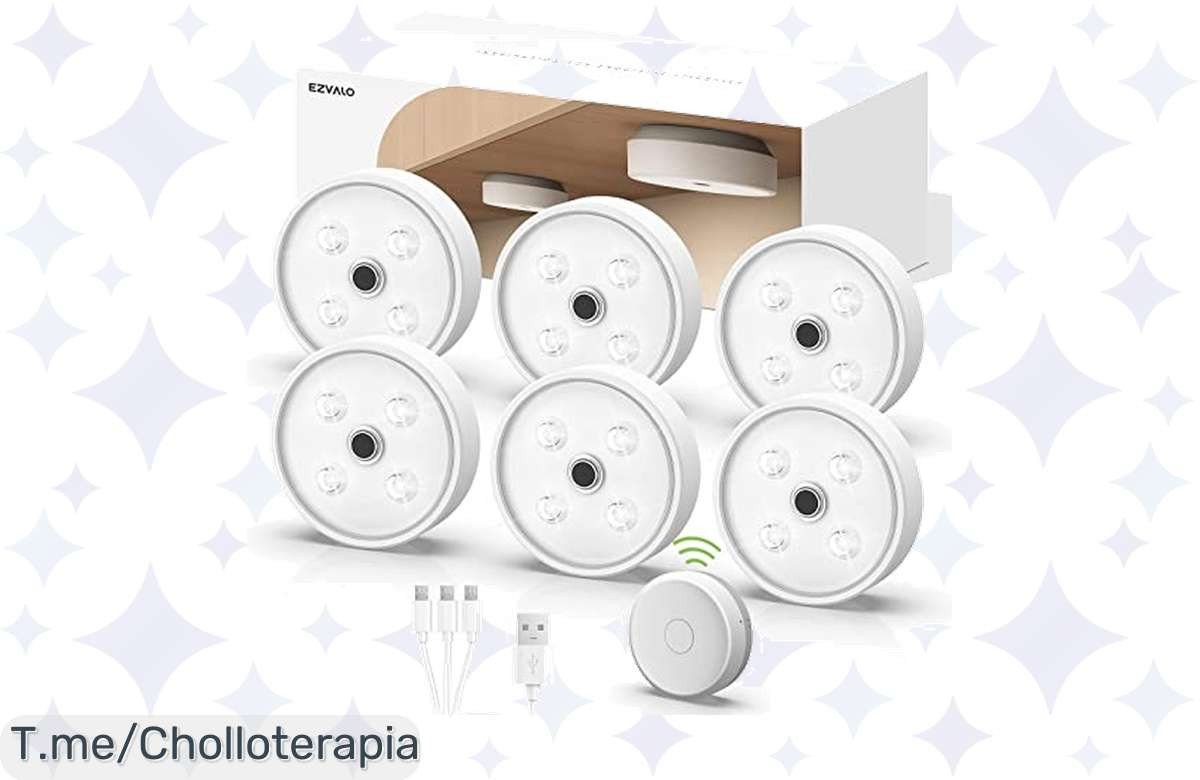 Transforma tu hogar con EZVALO Luz Armario, un ofertón con sensores de movimiento que iluminarán cada rincón. ¡Aprovecha este chollo antes de que se acabe!