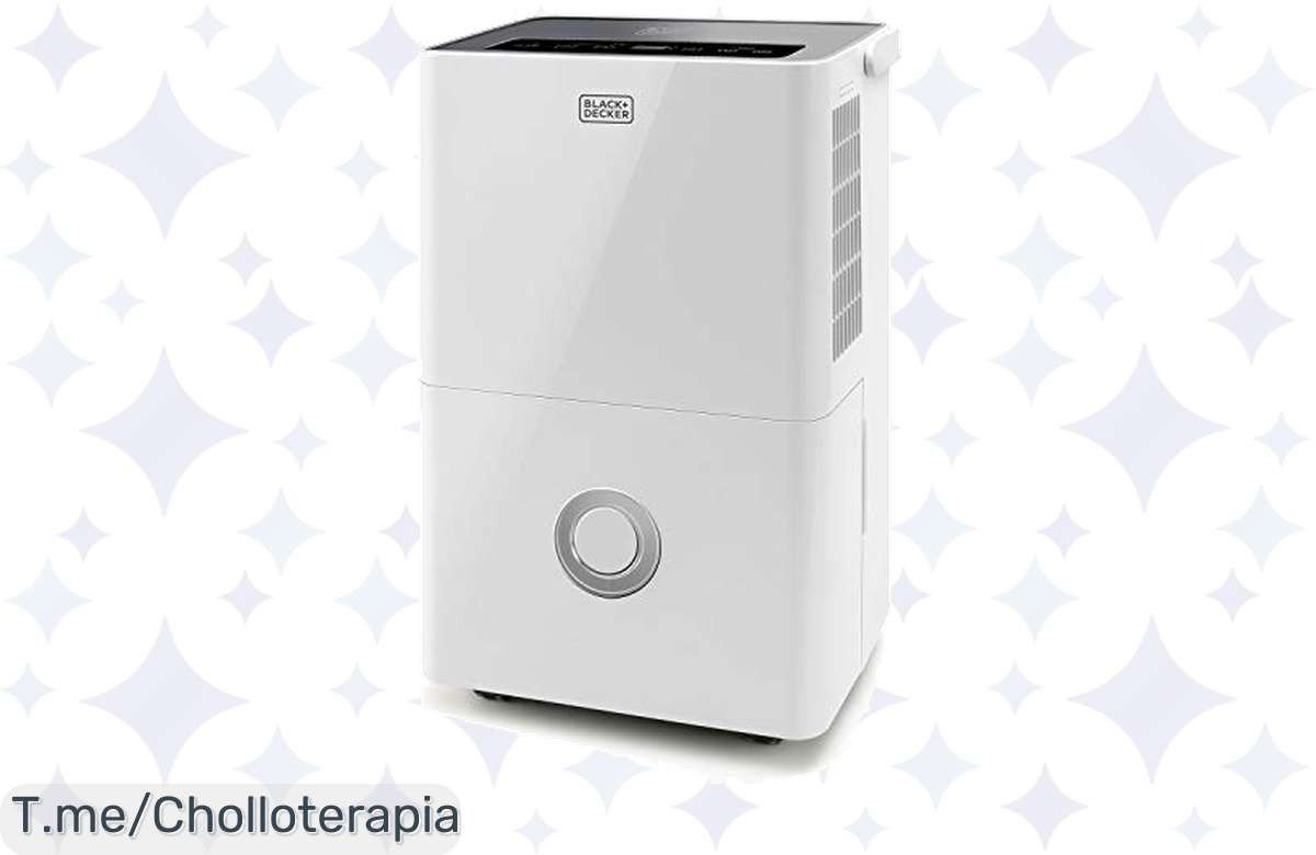 Transforma tu hogar con el Black+Decker BXDH20E: el deshumidificador y purificador 2 en 1 que mejora tu aire, ¡super chollo a precio loco por tiempo limitado!