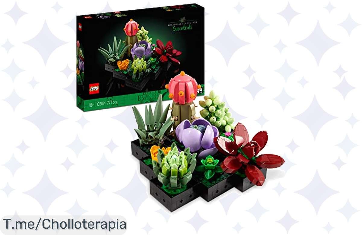 Transforma tu hogar con el Chollazo LEGO Icons Suculentas y crea un jardín interior increíble en familia, ¡aprovecha este ofertón antes de que se agote!