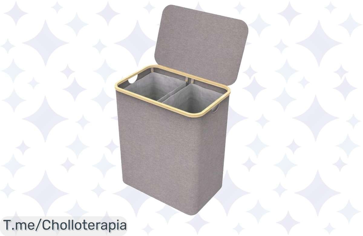 Transforma tu hogar con el cesto de ropa sucia de bambú: plegable y elegante. Aprovecha este super chollo, di adiós al desorden y compra ahora antes que se agote.