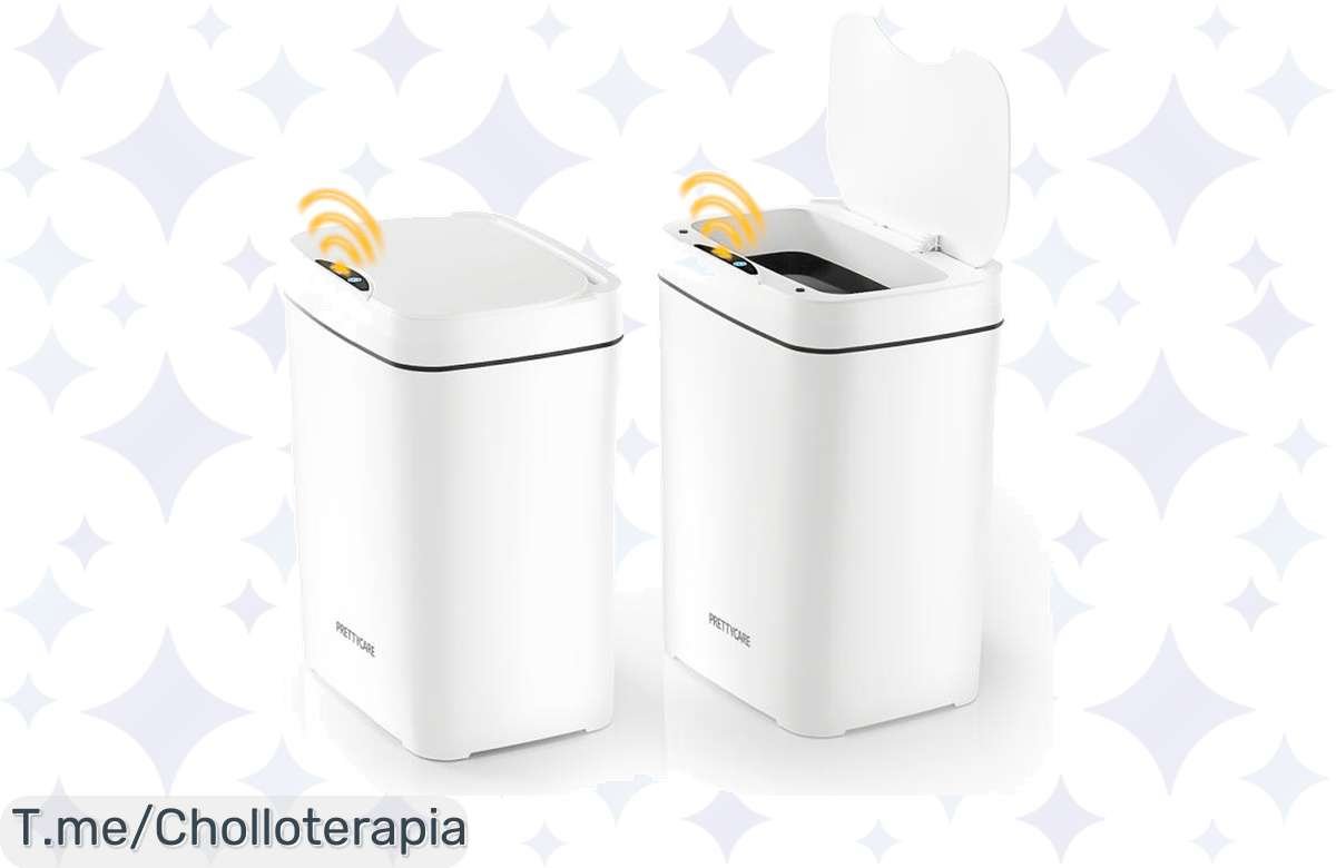 Transforma tu hogar con el cubo de basura inteligente que se abre solo, mantén todo limpio y sin contacto. Aprovecha este ofertón nunca visto antes ¡Actúa ya!