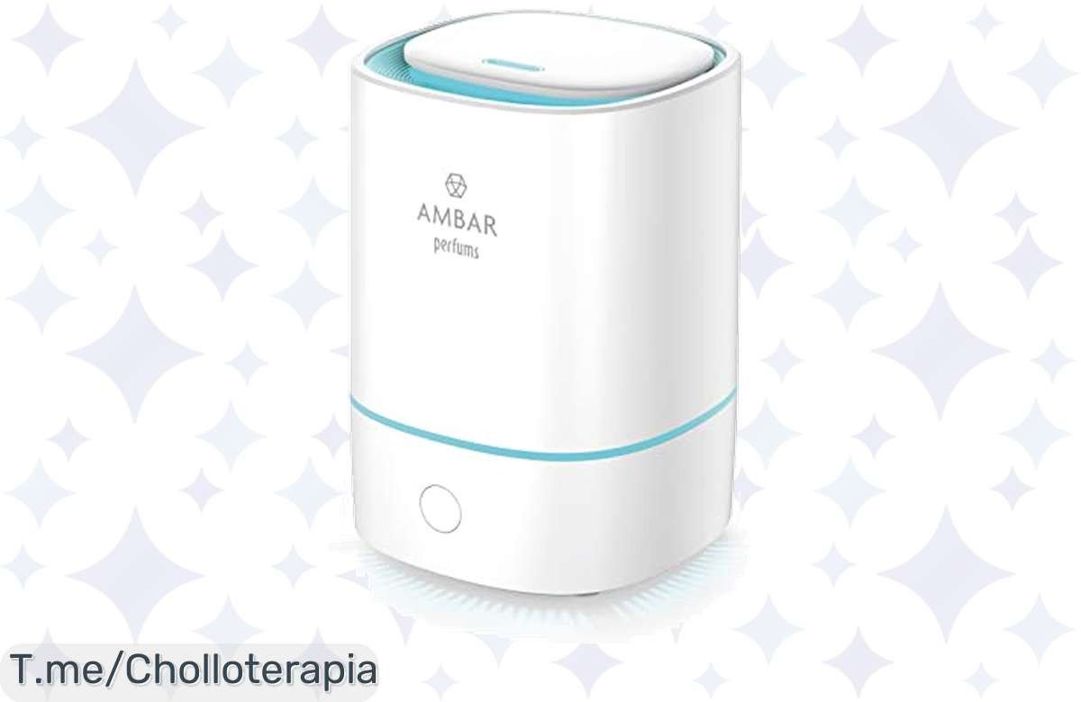 Transforma tu hogar con el humidificador Ambar Perfums: paz y piel radiante en un super chollo de más de 8 horas nonstop. ¡No te quedes sin él, oferta limitada!