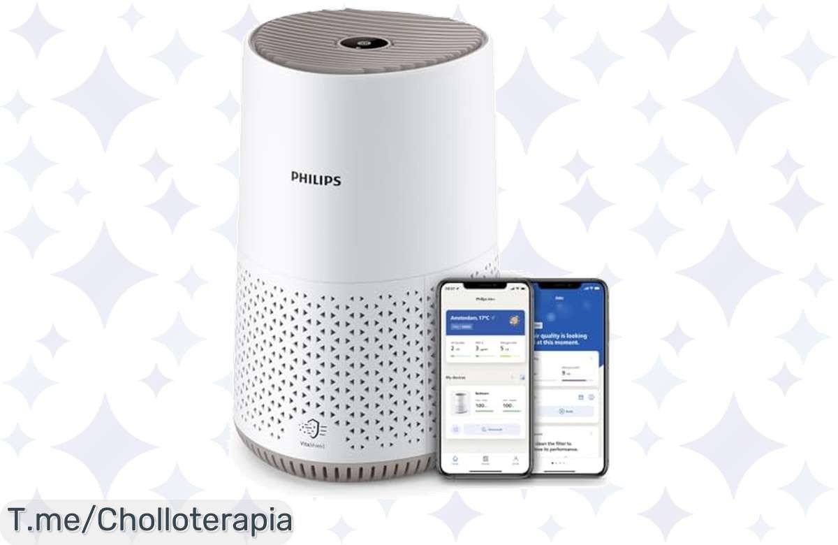 Transforma tu hogar con el purificador de aire Philips Serie 600: adiós a los alérgenos y frescura asegurada. ¡Oferta limitada, aprovecha este chollazo antes que se acabe!