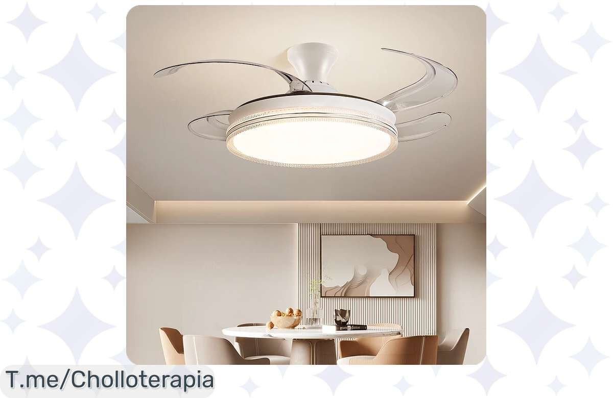Transforma tu hogar con el ventilador de techo LED más increíble del mercado, controla todo desde tu sofá y convierte tus noches en magia. ¡Oferta limitada a precio loco!
