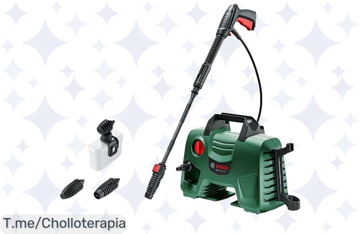 Transforma tu hogar con la Bosch Verde Hidrolimpiadora EasyAquatak 110 y ahorra energía mientras limpias fácil. ¡No dejes pasar este ofertón, stock limitado!