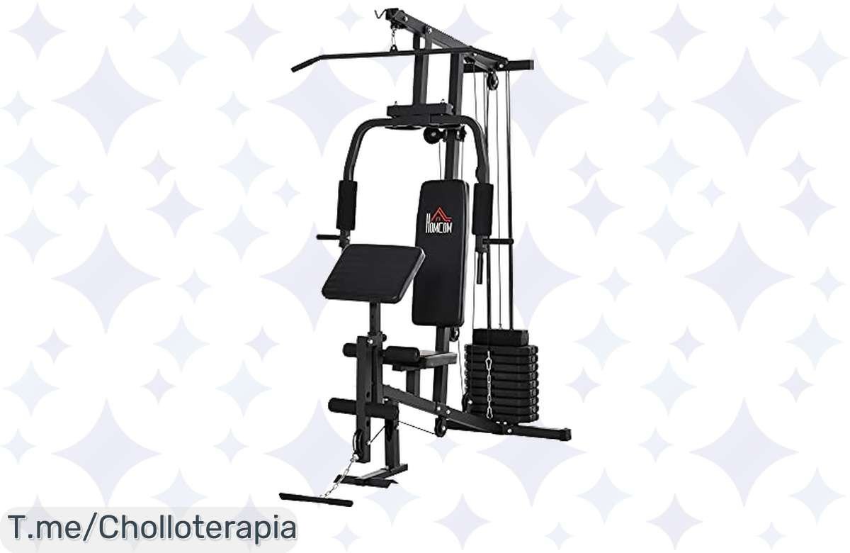 Transforma tu hogar con la HOMCOM Multiestación: un super chollo para entrenar todo el cuerpo. Aprovecha este ofertón y alcanza tus metas ¡compra ya antes de que se agote!